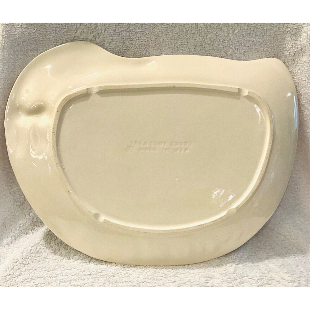 White Duck Goose Plate Platter Serving Dish 8.5”x12” Farmhouse Cottagecore - Picture 3 of 8